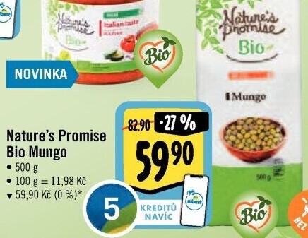 Fazole mungo bio Nature'