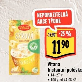 Instantní polévka do hrnečku Vitana