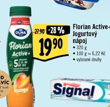 Jogurtový nápoj Florian Active+ Olma