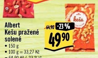 Kešu pražené Albert