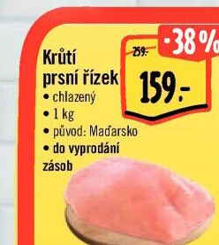 Krůtí prsní řízky