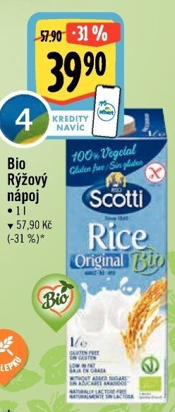 Nápoj rýžový bio Riso Scotti