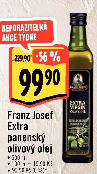 Olivový olej extra panenský Exclusive Franz Josef Kaiser