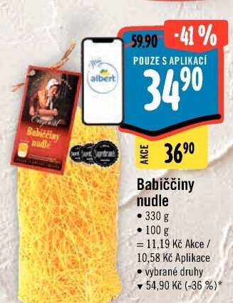 Polévkové nudle Babiččiny Druid