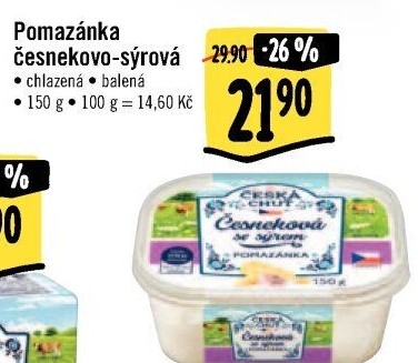 Pomazánka česnekovo-sýrová Česká chuť