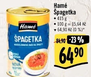 Špagetka Hamé