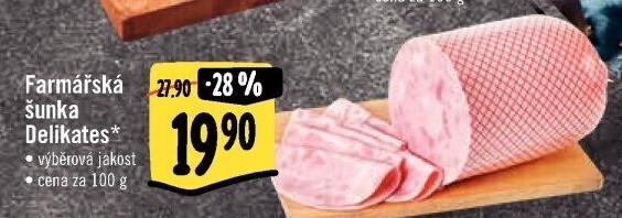 Šunka farmářská delikates výběrová