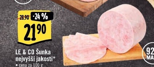 Šunka nejvyšší jakosti LE&amp