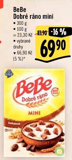 Sušenky BeBe Dobré ráno mini Opavia