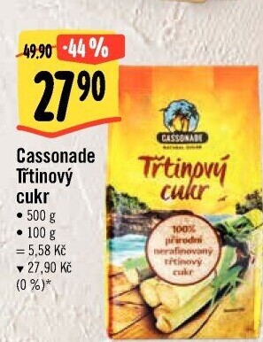 Třtinový cukr Cassonade