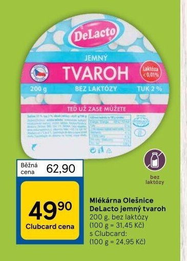 DeLacto jemný tvaroh