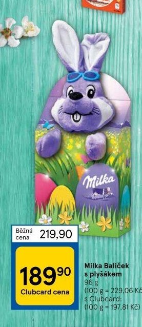 Milka Balíček s plyšákem