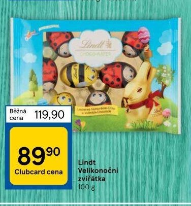 Lindt Velikonoční zvířátka