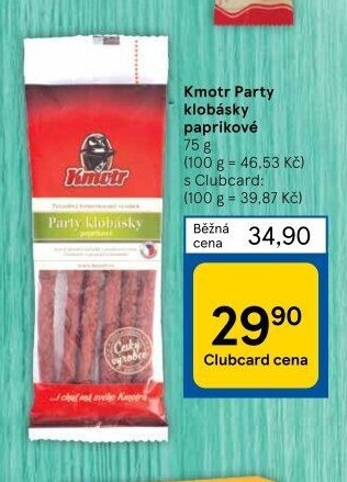 Kmotr Party klobásky paprikové