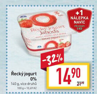 Ochucený jogurt řecký 0% Milko