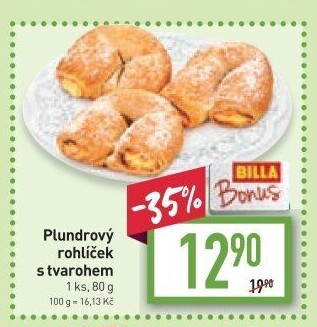 Plundrový rohlíček s náplní