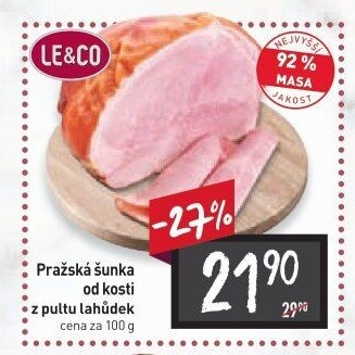 Šunka pražská od kosti LE&amp