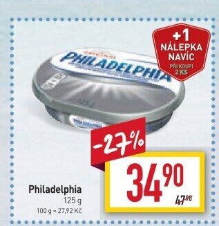 Sýr tavený smetanový Philadelphia Kraft