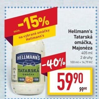 Tatarská omáčka Hellmann'