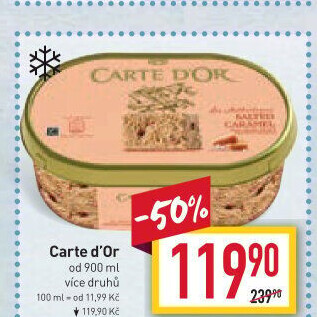 Zmrzlina ve vaničce Carte D'