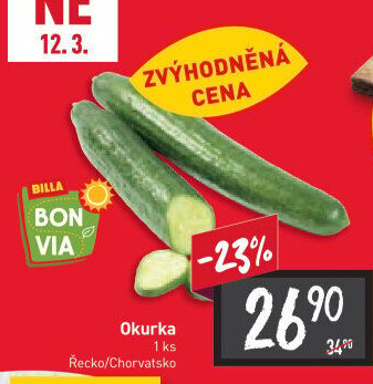 Okurka hadovka Billa Bonvia