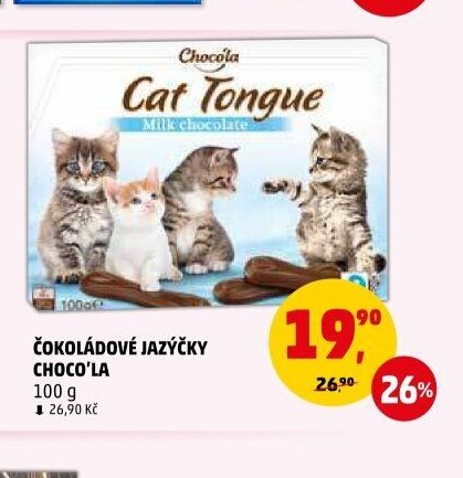 Čokoládové jazýčky Choco'la