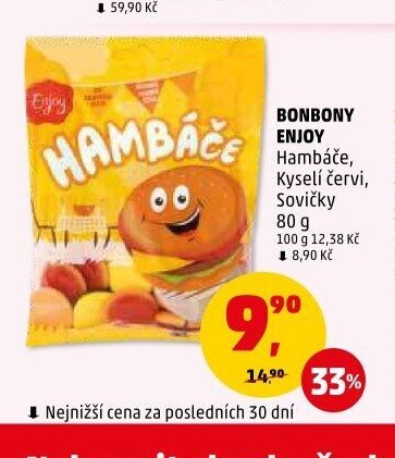 Bonbony Enjoy Hambáče, Kyselí červi, Sovičky
