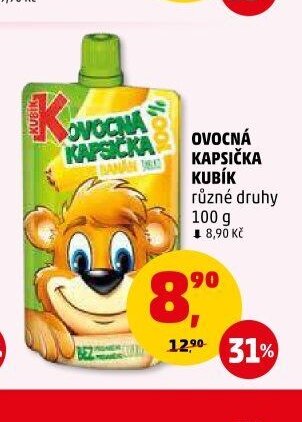 Ovocná kapsička Kubík