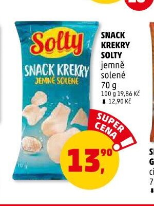 Snack Krekry Solty jemně solené
