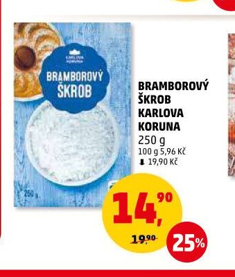 Bramborový škrob Karlova Koruna