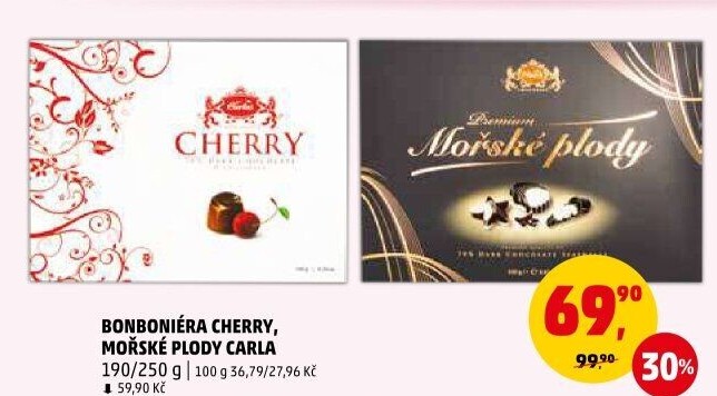 Bonboniéra Višně v čokoládě Cherry Carla