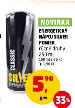 Energetický nápoj Silver Power