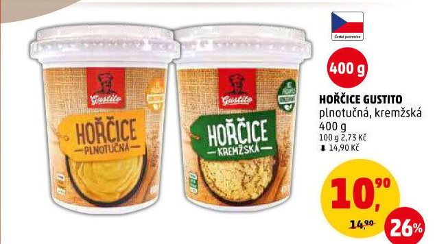 Hořčice plnotučná Gustito