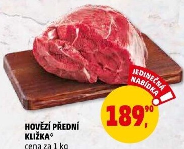 Hovězí přední bez kosti - kližka