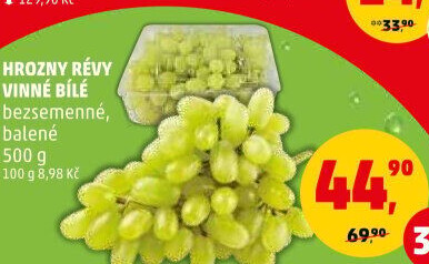 Hrozny bílé bezsemenné