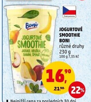 Jogurtové smoothie Boni