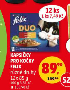 Kapsičky pro kočky Felix Purina