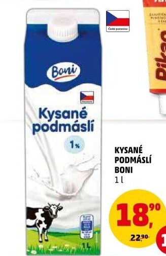 Nápoj podmáslí kysané Boni