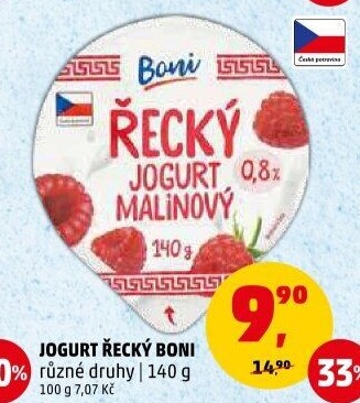 Ochucený jogurt řeckého typu Boni