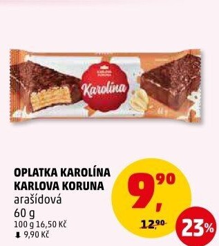Oplatka Karolína Karlova Koruna
