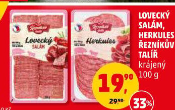 Salám lovecký Řezníkův talíř