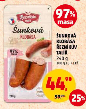 Šunková klobása Řezníkův talíř