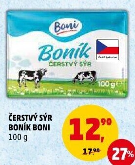 Sýr čerstvý Boník Boni