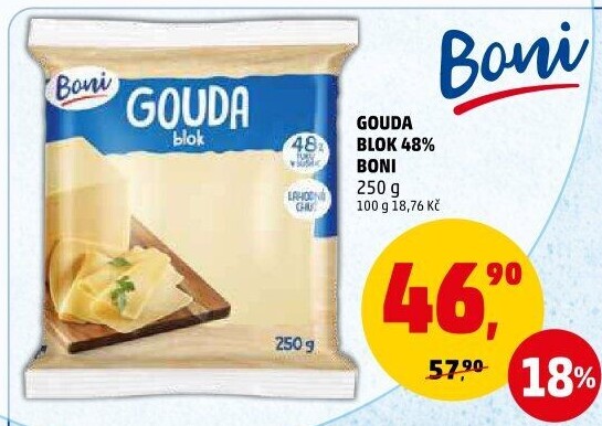 Sýr Gouda 48% Boni