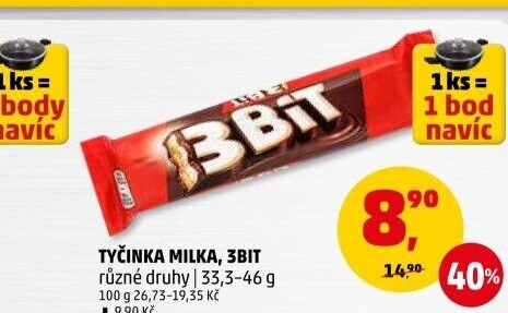 Tyčinka čokoládová Milka
