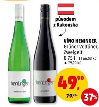 Víno Grüner Veltliner Heninger