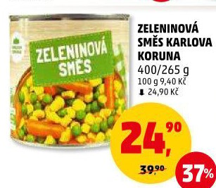 Zeleninová směs Karlova Koruna - konzervovaná