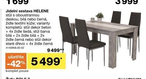 Jídelní sestava HELENE - Jysk akcniletaky.com