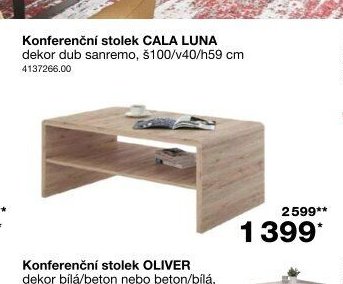 Konferenční stolek CALA LUNA - Jysk akcniletaky.com