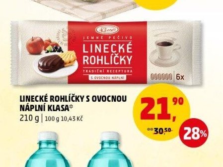Linecké rohlíčky s ovocnou náplní klasa